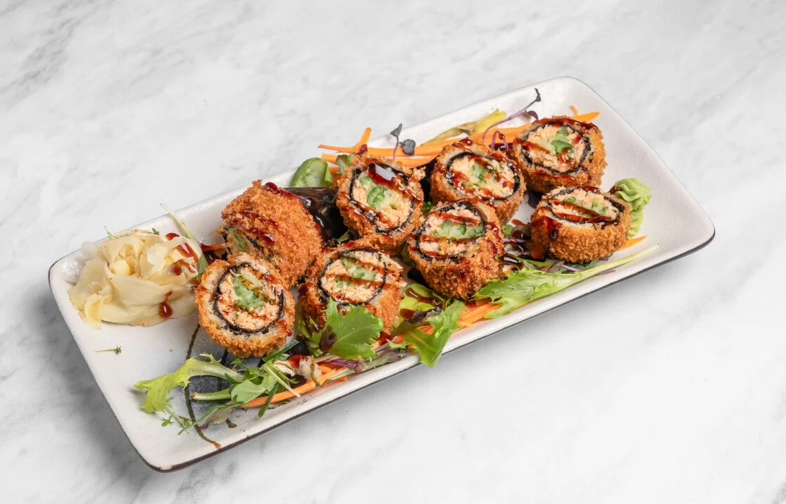 Crispy Lachs-Tatar-Roll — Asia Quick Kiel